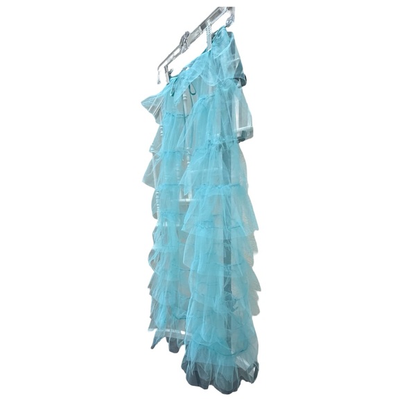 Ethereal Turquoise Ruffle Skirt – M/L - Picture 5 of 6